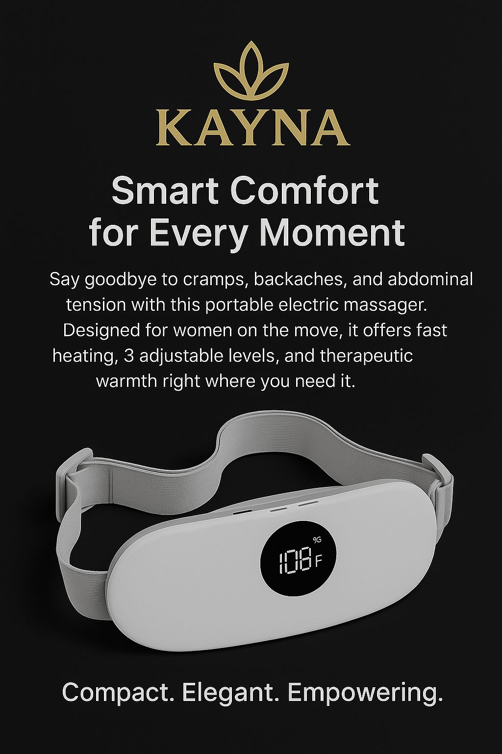 KAYNA™ THERMA Belt – Relief. Anytime. Anywhere.